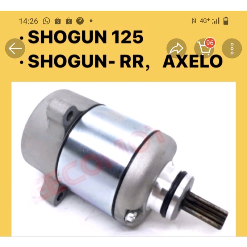 Suzuki Shogun Rr Starter Motor Shogun Rr Shogunrr Shogun Axelo