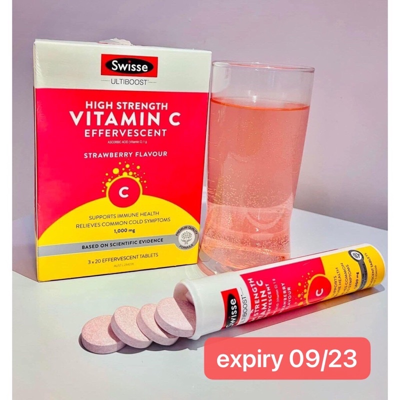 Swisse Ultiboost High Strength Vitamin C Mg Effervescent