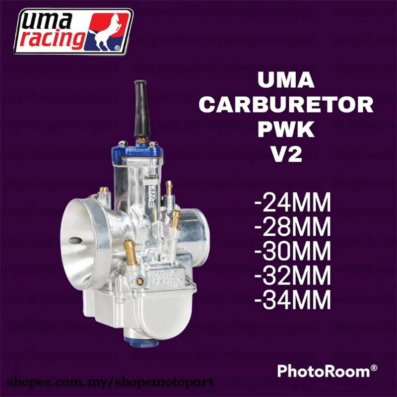 V1 V2 NEW 100 ORIGINAL UMA RACING CARBURETOR 24MM 28MM 30MM 32MM PWK