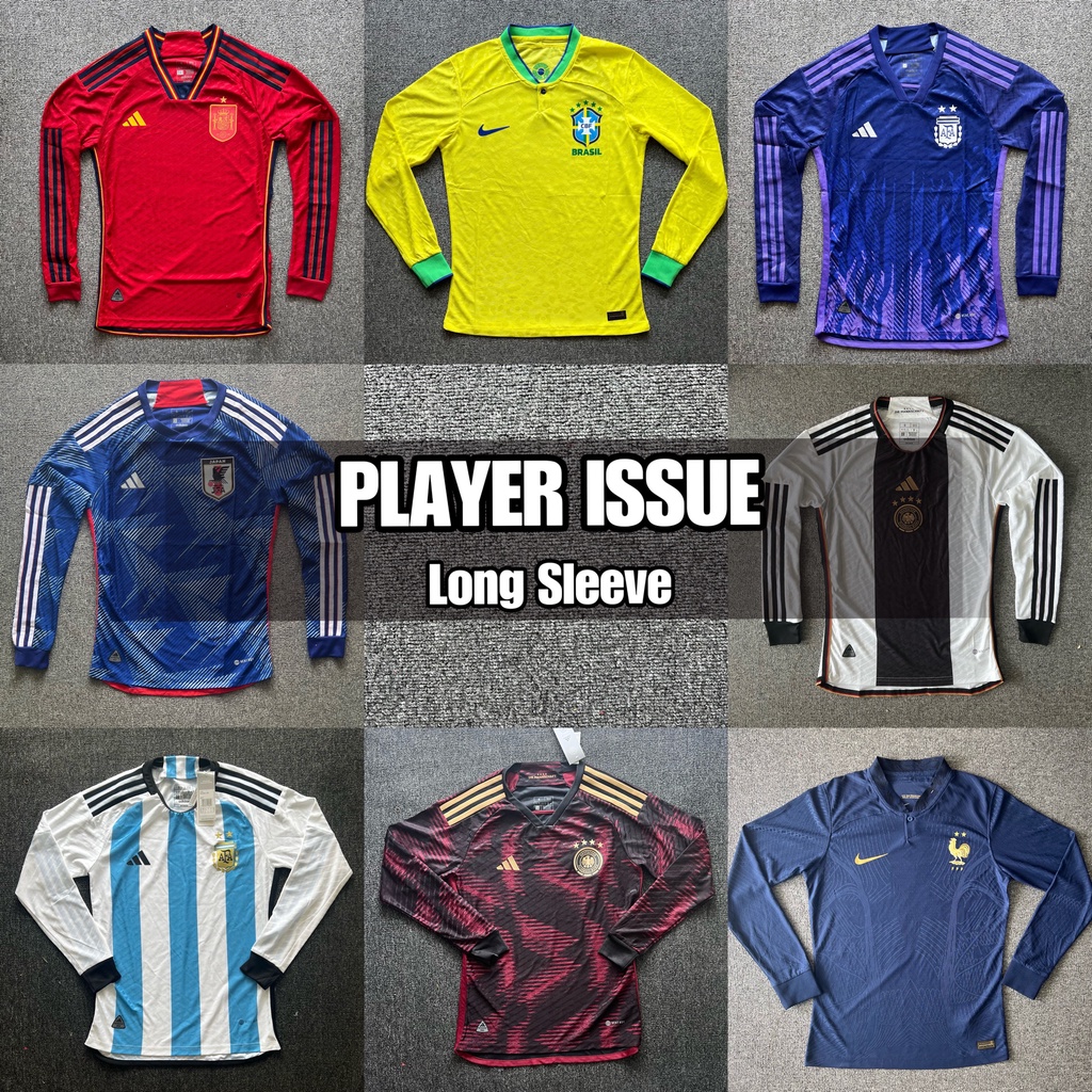 World Cup Long Sleeve Jersey Player Issue Jersey Lengan Panjang