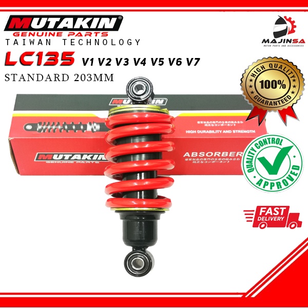 REAR ABSORBER MUTAKIN LC135 V1 V2 V3 V4 V5 V6 V7 MONOSHOCK LC135 203MM