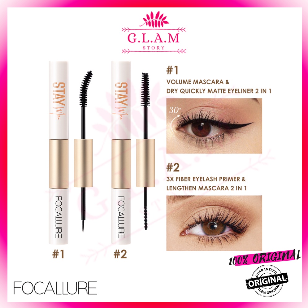 Focallure Fa Staymax Waterproof Mascara Lash Primer Eyeliner In