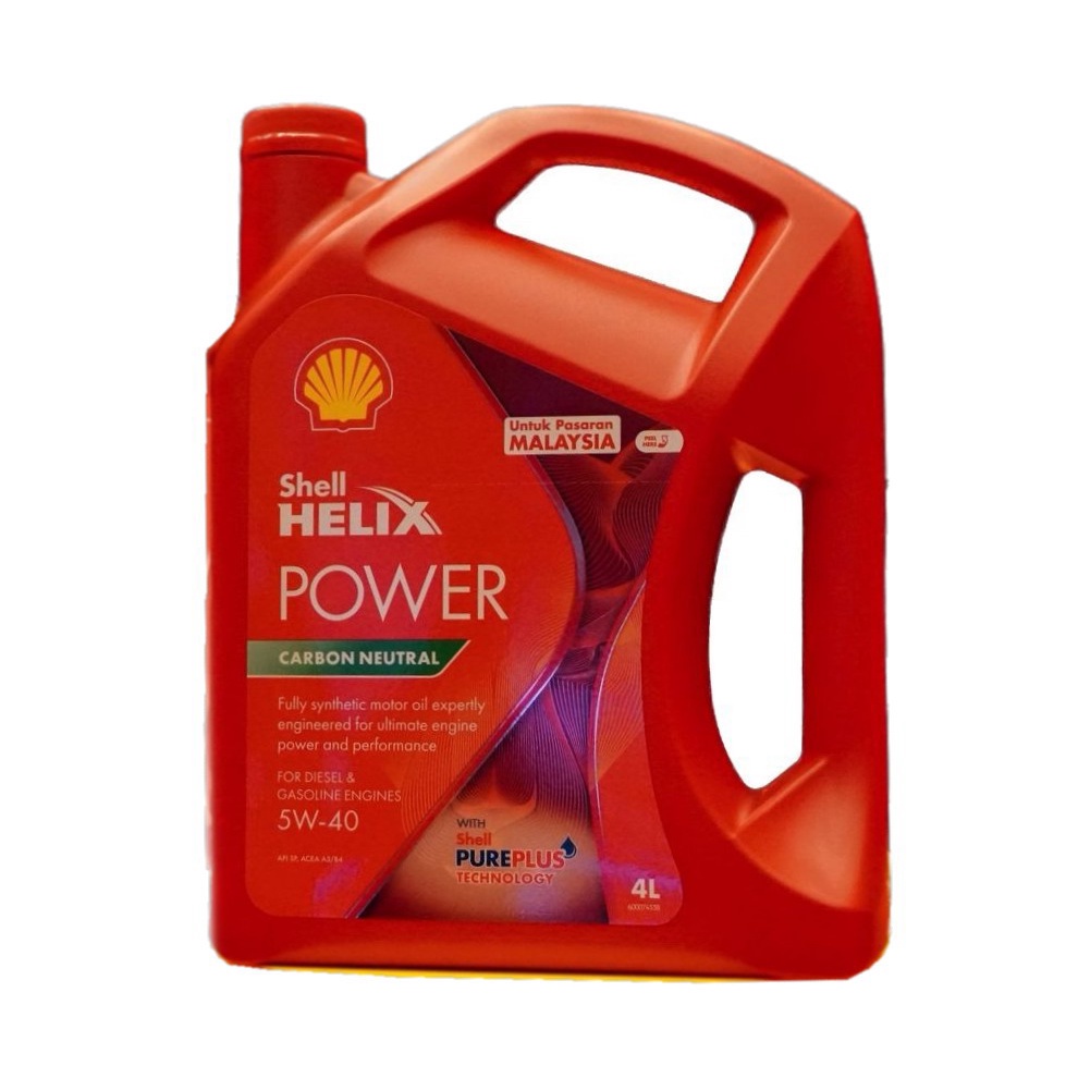 Shell Helix POWER Fully Synthetic 4W40 SN PLUS Engine Oil 4L PASARAN