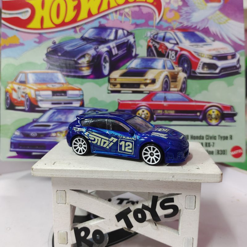 HOT WHEELS JDM BOX SAKURA ART DATSUN Z HONDA CIVIC TYPE R TOYOTA CELICA MAZDA RX SUBARU WRX