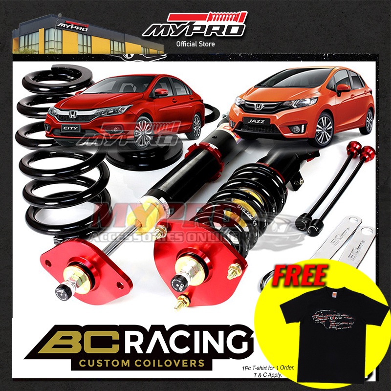 AdjustableHONDA CITY JAZZ GK 2014 BC Racing V1 Series Hi Lo Soft Hard