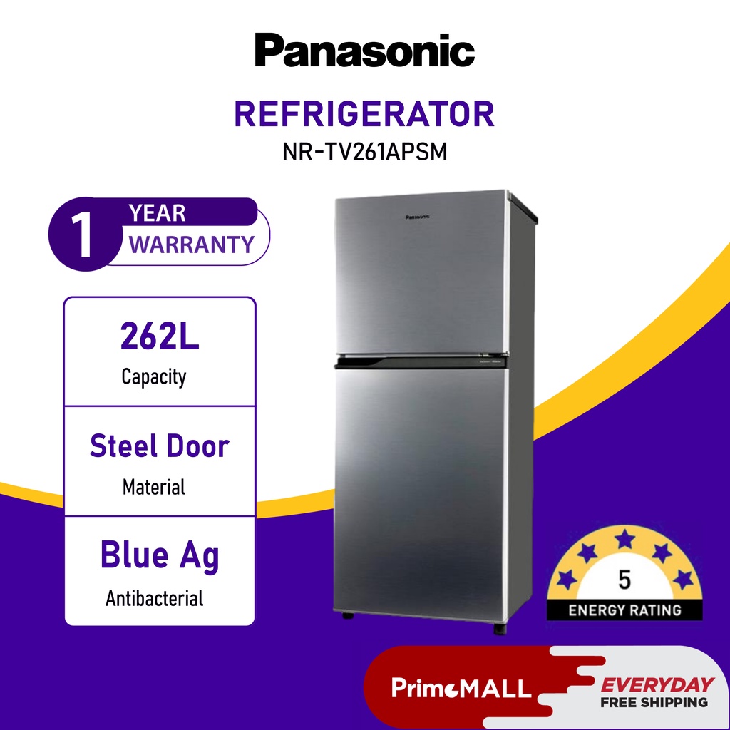 PANASONIC NR TV261 262L INVERTER ENERGY SAVING 2 DOOR TOP FREEZER