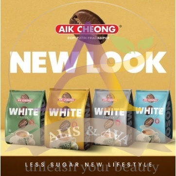 Aik Cheong White Coffee Original Hazelnut Less Sugar Kosong