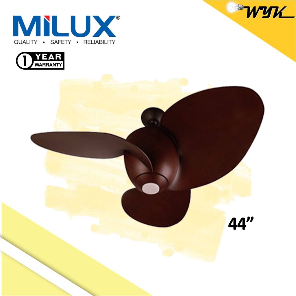 Milux Dc Motor Ceiling Fan With Remote Control Mcf S Oak