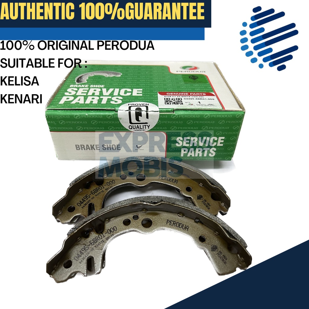 100 ORIGINAL PERODUA REAR BRAKE SHOE 04495 68R01 KELISA KENARI