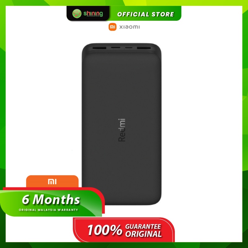 Redmi W Fast Charge Power Bank Mah Black Shopee Malaysia