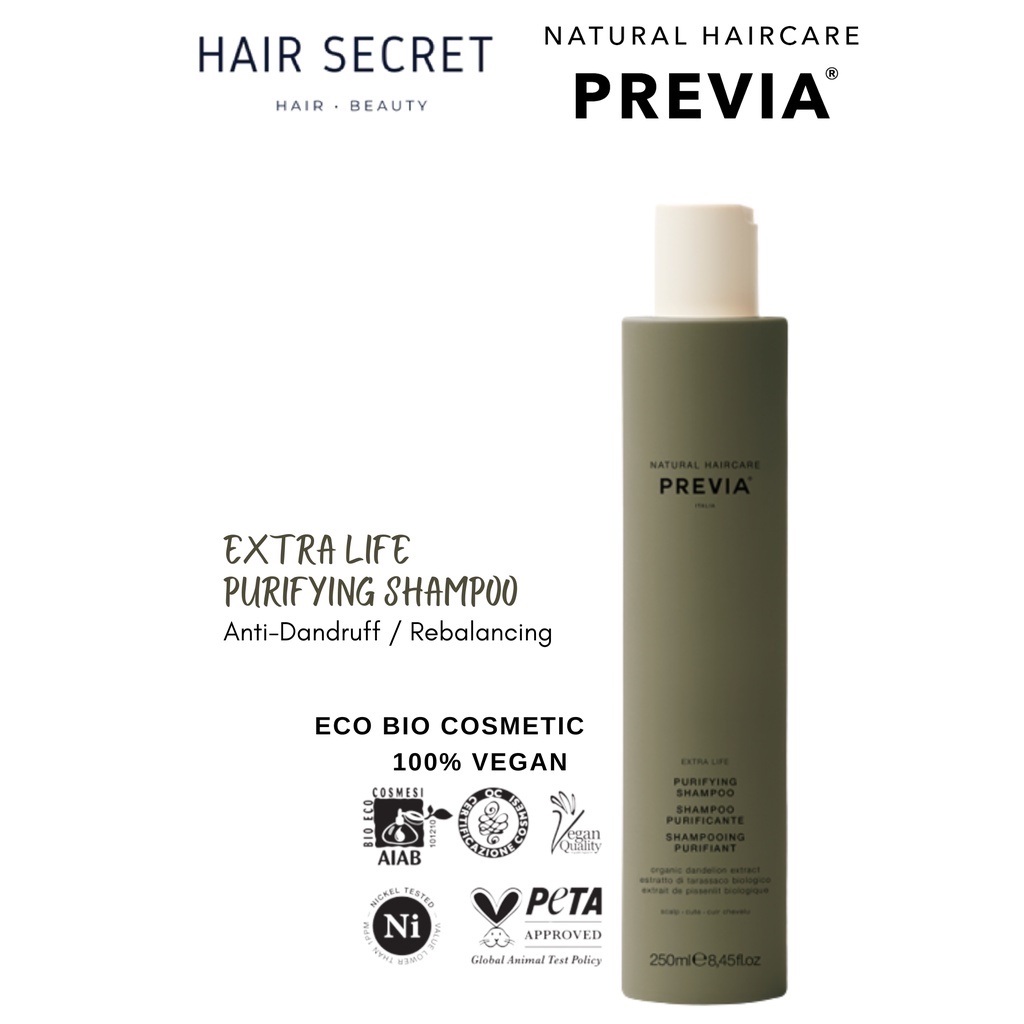 Previa Extra Life Purifying Natural Hair Care Shampoo For Anti