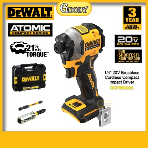 Dewalt Atomic Dcf D A Mm V Brushless Cordless Compact