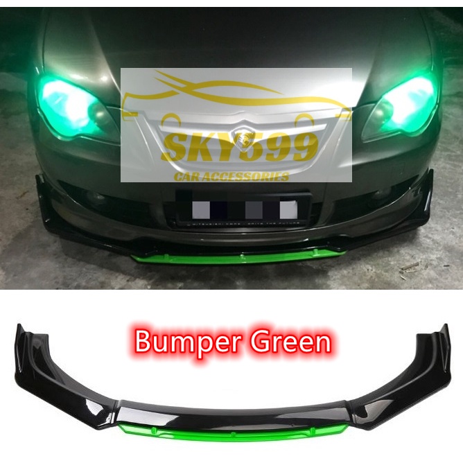 Proton Persona Front Bumper Diffuser Lip Wrap Angle Splitters