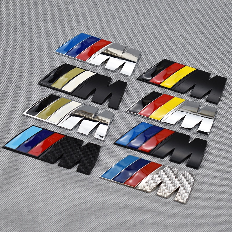 Car M Logo 3D Body Rear Badge Sticker Car Badge Emblem Sticker For BMW