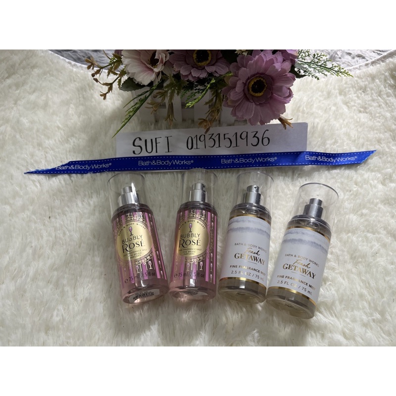 Body Mist Bbw And Travel Body Mist Bbw Authentic Shopee Malaysia