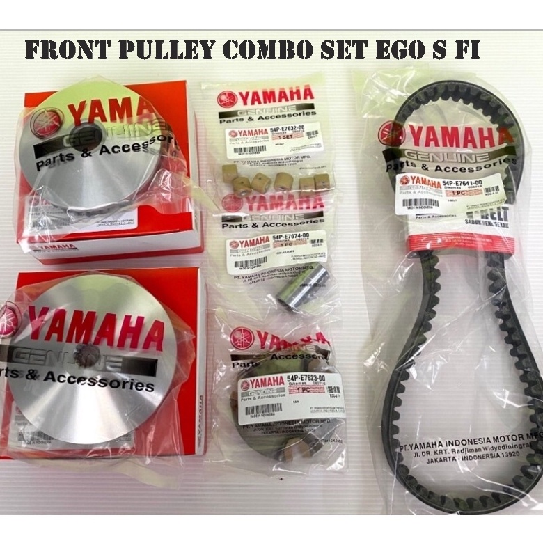 YAMAHA EGO S FI FRONT PULLEY SET COMBO DEPAN PULLEY V BELT SET BELTING