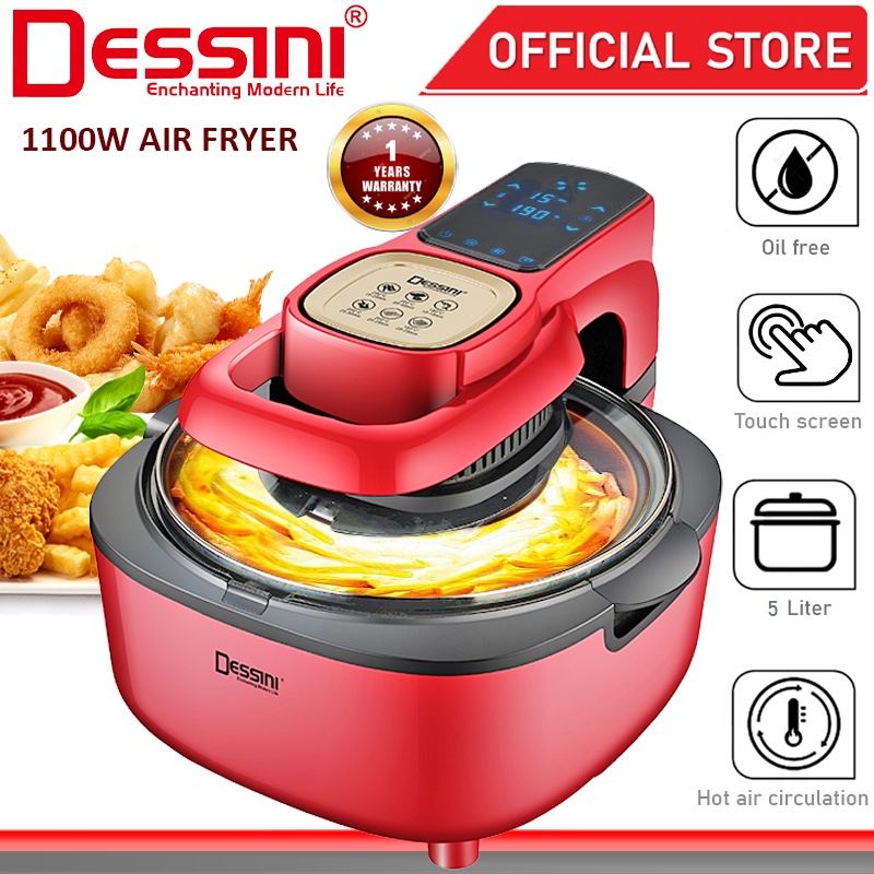 Dessini Italy Af Electric Oven Convection Air Fryer Oil Free Grill