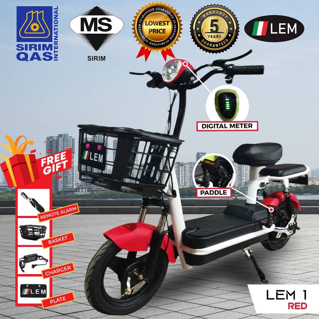 LEMnew Electric Bicycles Paddle 2seat Shopee Malaysia