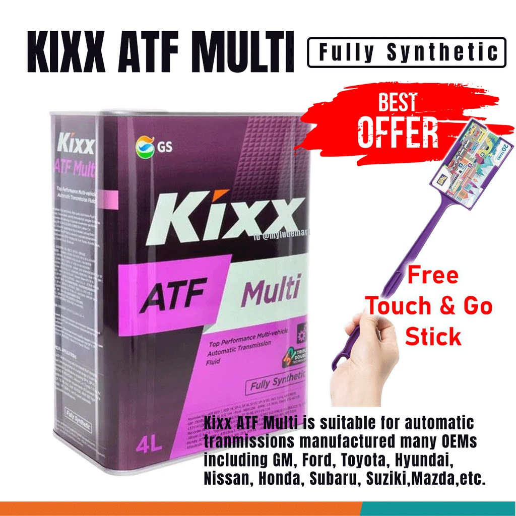 KIXX ATF MULTI 4 LITER FULLY SYNTHETIC ATF OIL Shopee Malaysia