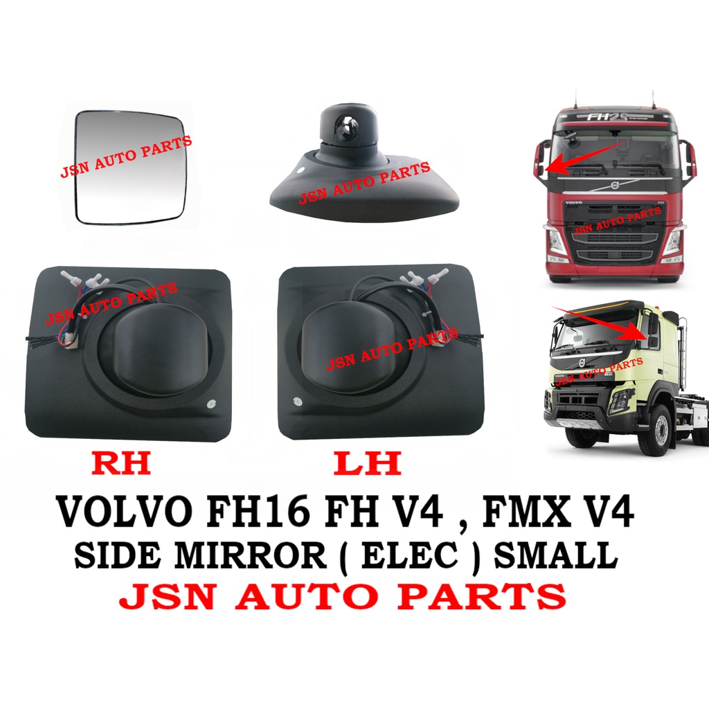 J110S01 SMALL ELEC SIDE MIRROR VOLVO FH16 V4 FMX V4 LORRY TRUCK