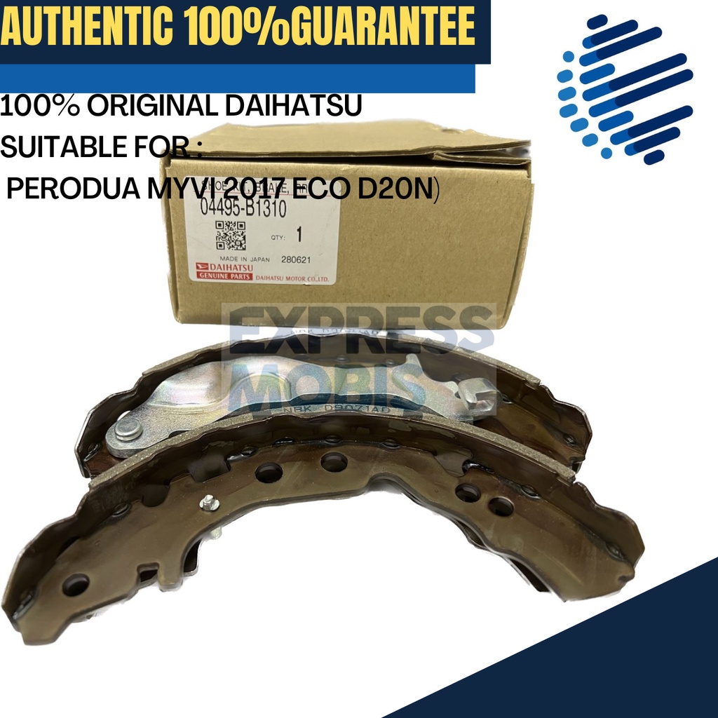 100 ORIGINAL DAIHATSU REAR BRAKE SHOE 04495 B1310 PERODUA MYVI 2017