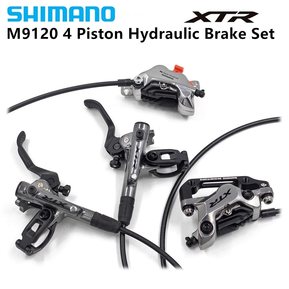 10 OFF Shimano XTR BR M9120 M9100 4 Piston Hydraulic Disc Brake Set