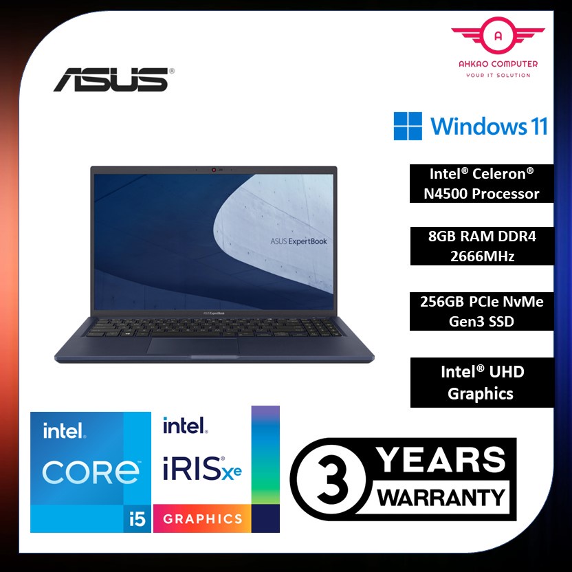 Asus Expertbook B B C Eaeej R Fhd Laptop I G Gb