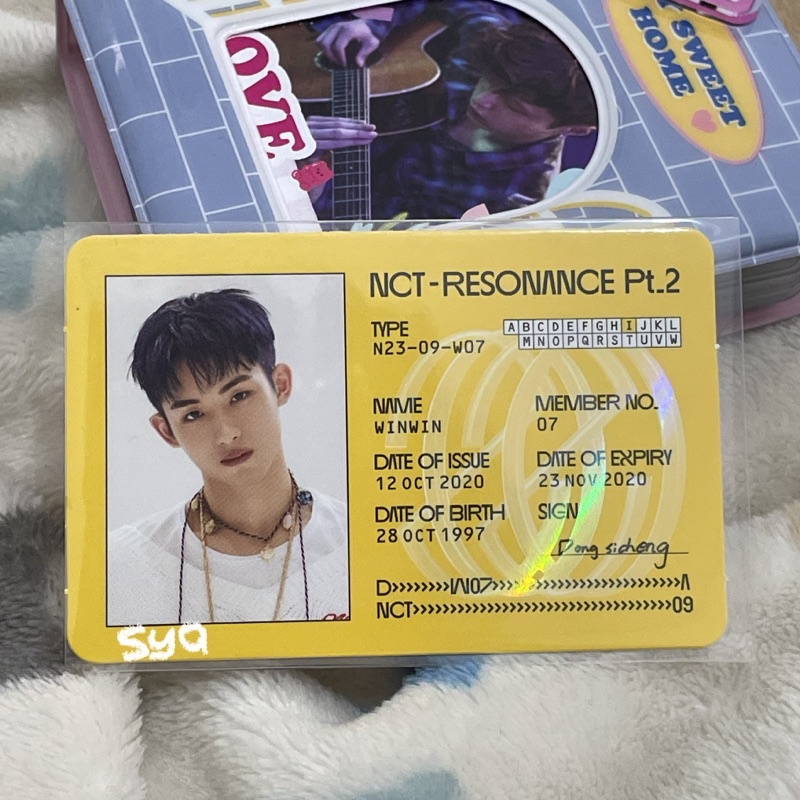 Id CARD WINWIN RESONANCE PT PART 2 DEPARTURE VER Nct VERSION 2020