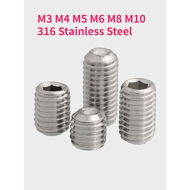 M M M M M M Stainless Steel Hex Hexagon Socket Cup Point Set