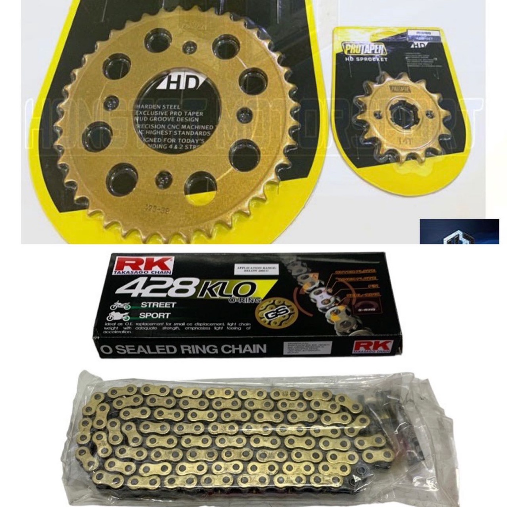 L Rs Rsx Sprocket Protaper Chain Oring Rk Set Shopee Malaysia