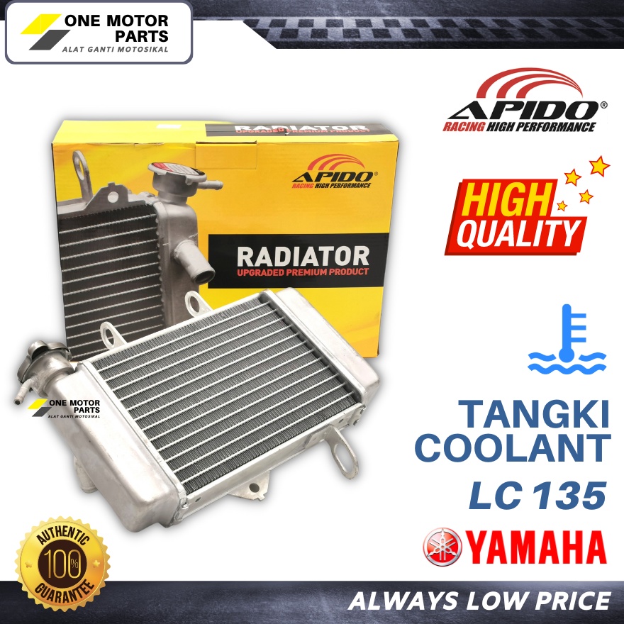 LC135 Radiator APIDO Racing Tangki Coolant LC135 V1 V2 V3 V4 V5 V6 V7