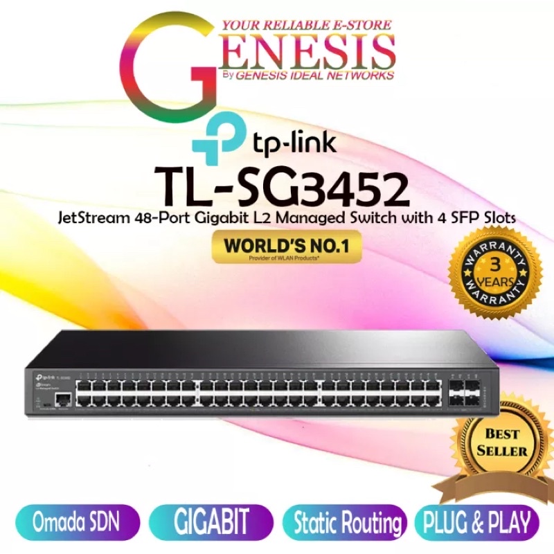 Tp Link Tl Sg Jetstream Port Gigabit L Managed Switch With