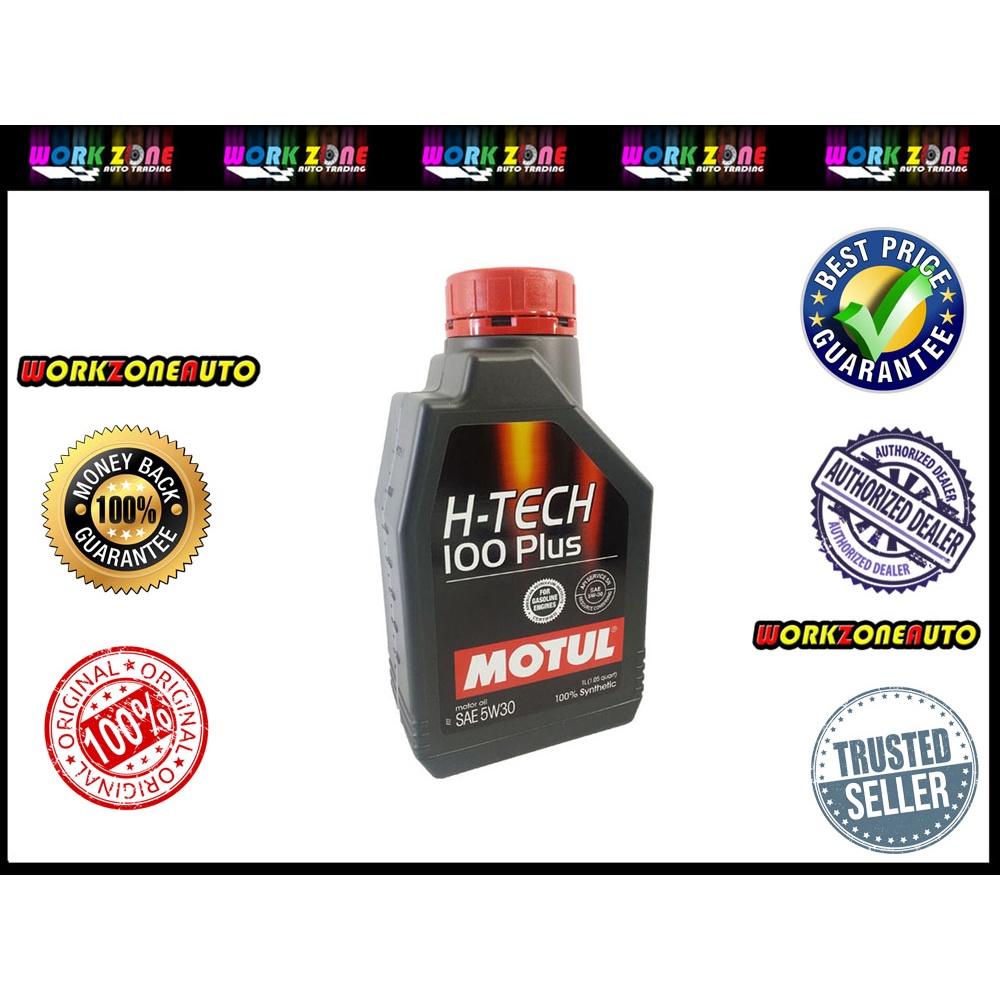 Motul H Tech 100 Plus 5W 30 5W30 Fully Synthetic Engine Oil 1L Old