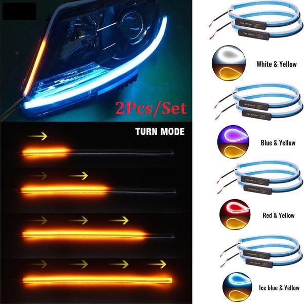 Flexible Switchback Slim Side Led Strip Light Headlight Drl Sequential