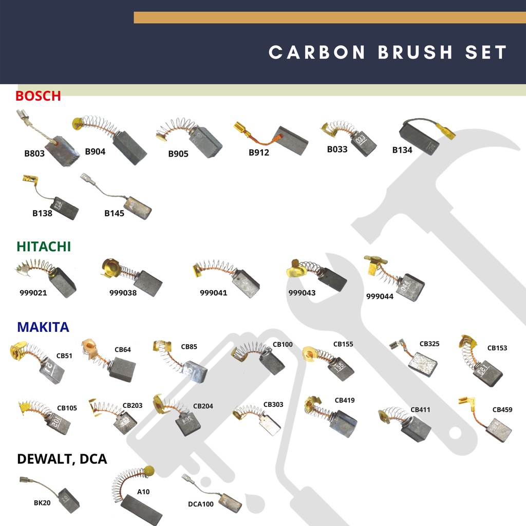 1 PAIR Majesta Carbon Brush Machine Carbon Carbon Set Bosch