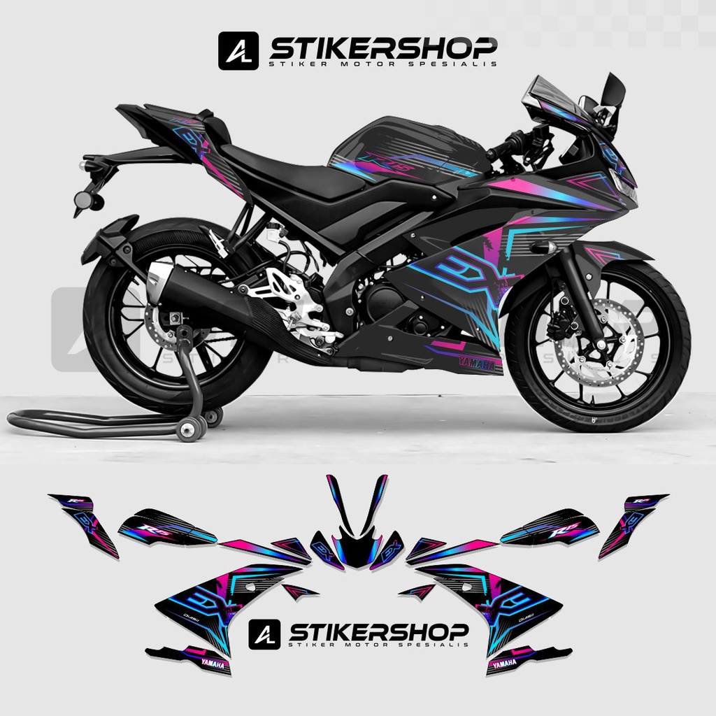 Striping R15 V3 Graphic 001 RAINBOW Color R15 V3 Sticker STRIPING R15