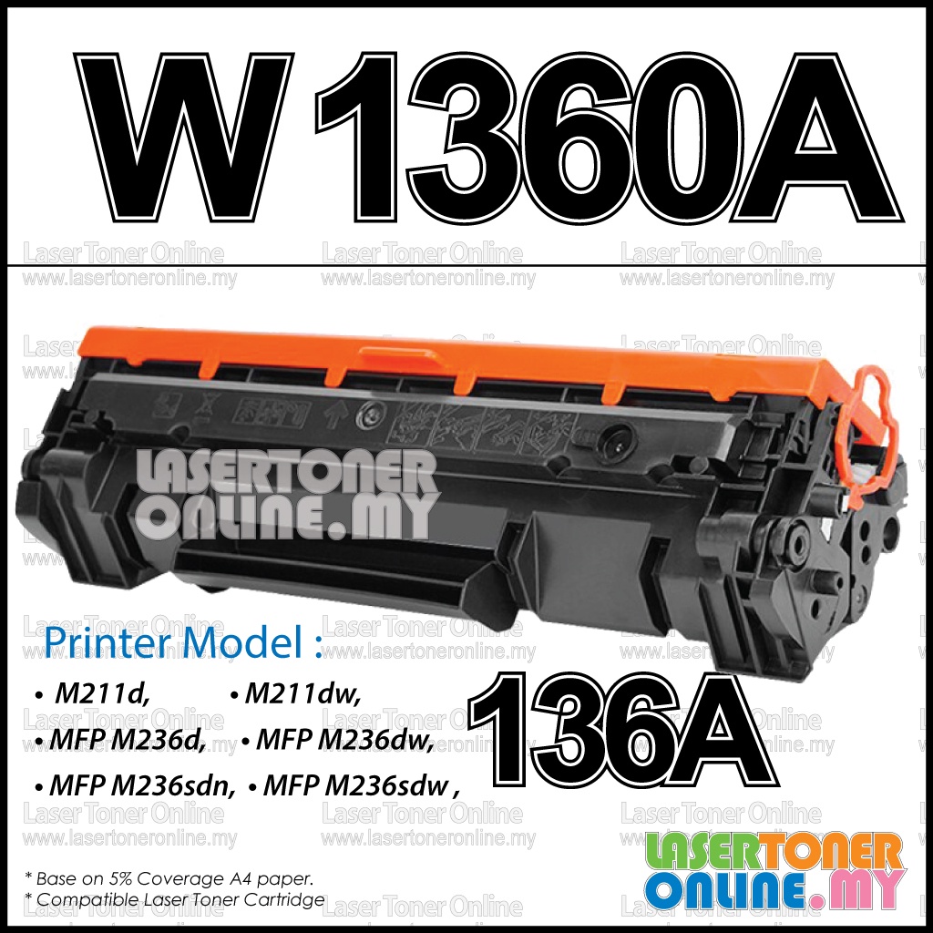 Laser Cartridge Compatible To HP W1360A HP136A HP 136A For HP LaserJet