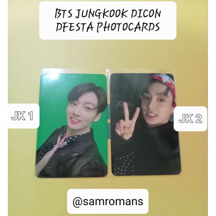 OFFICIAL BTS JEON JUNGKOOK DICON DFESTA PHOTOCARDS Shopee Malaysia