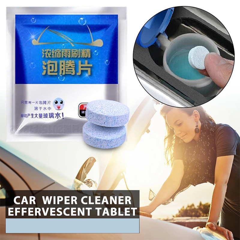 Car Windshield Cleaner Wiper Fluid Tank Effervescent Tablet Cleaning