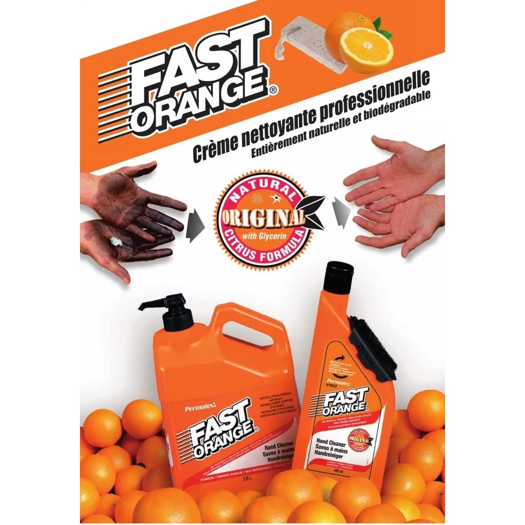 Permatex Fast Orange Gallon Pumice Lotion Hand Cleaner Shopee Malaysia