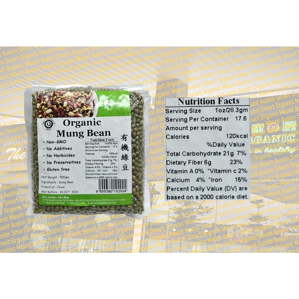 Lohas Organic Mung Bean 有機绿豆 500g Shopee Malaysia