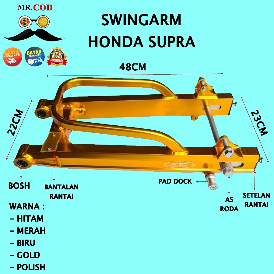 Swingarm SUPRA X FIT 110 SWING ARM GRAND LEGENDA PRIMA C70 WIN100