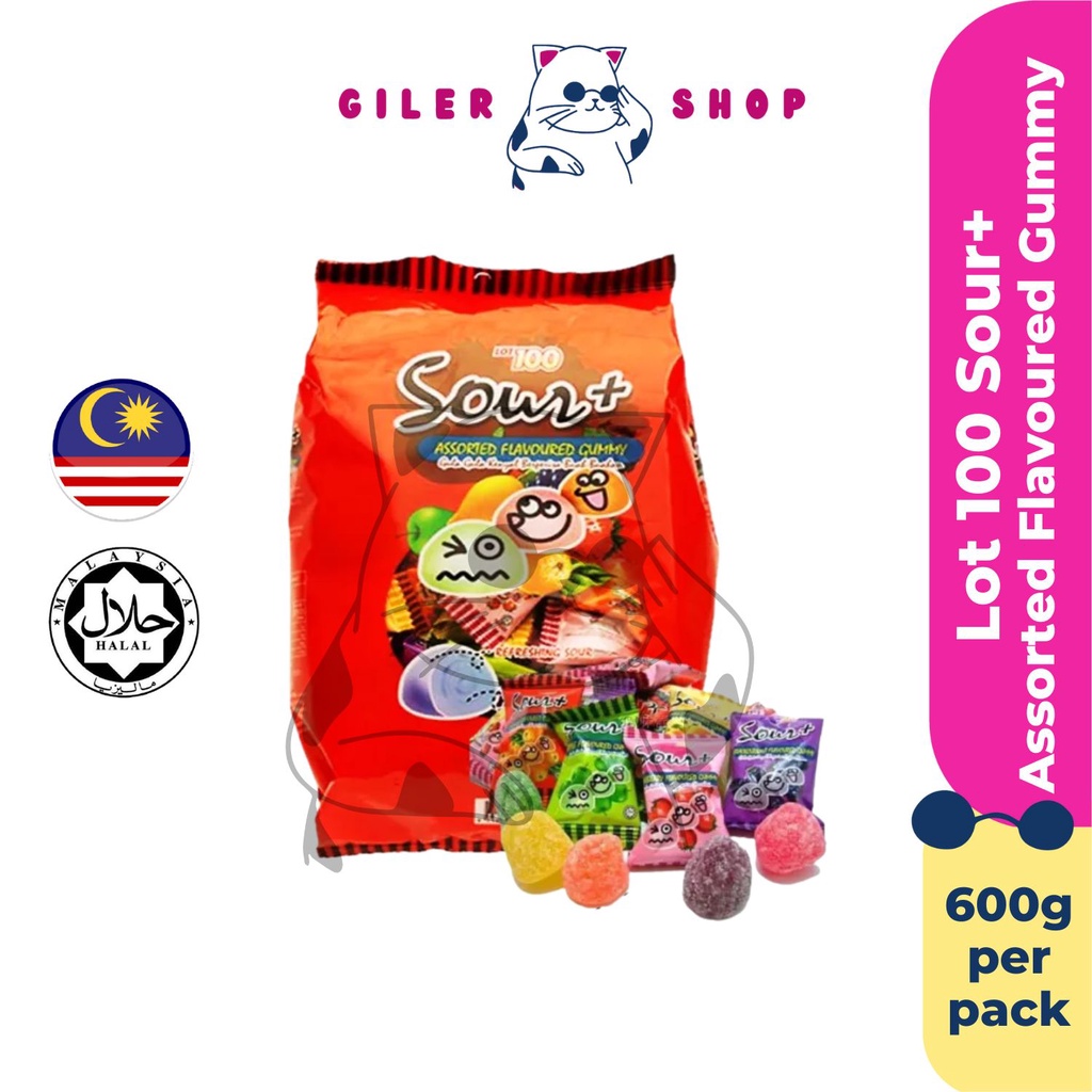 Lot Sour Assorted Flavoured Gummy G Shopee Malaysia