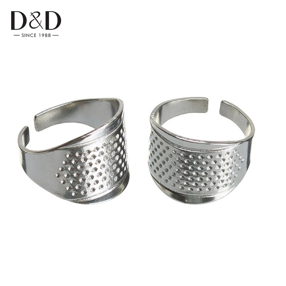 Pcs Safe Metal Silver Sewing Thimble Needles Finger Protector Diy