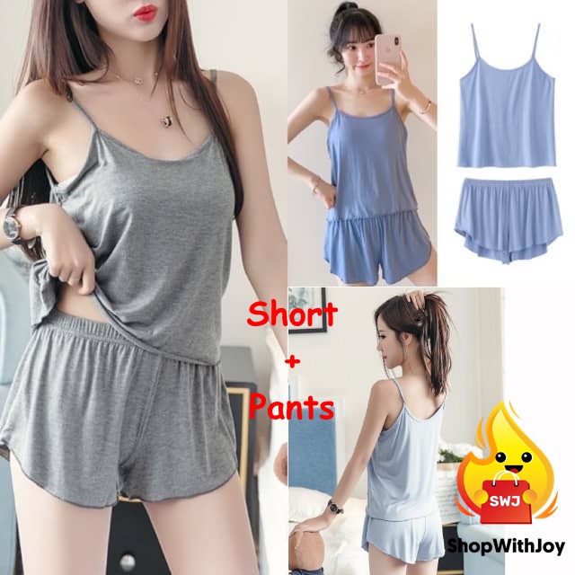 ShopWithJoySexy Lingerie Women Pyjamas Pajamas Baju Tidur Perempuan