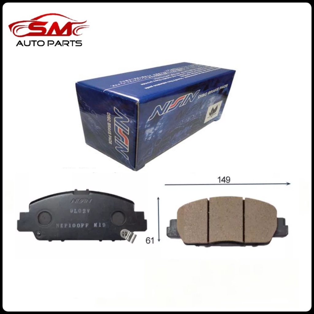 Japan Nissin Front Disc Brake Pad Honda City TMO T9A GM6 Jazz GK