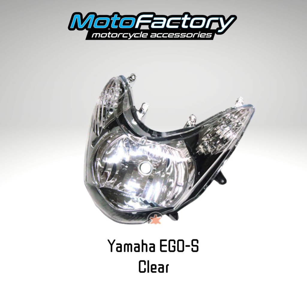 YAMAHA EGO S HEADLAMP LAMPU DEPAN HEADLIGHT TINTED READY STOCK