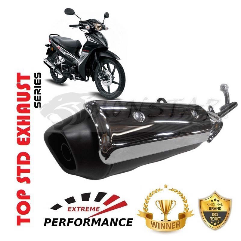 Alpha Cx 110 V1 Std Ekzos Pipe Exhaust Ori Wave Alpha110 Standard EJM