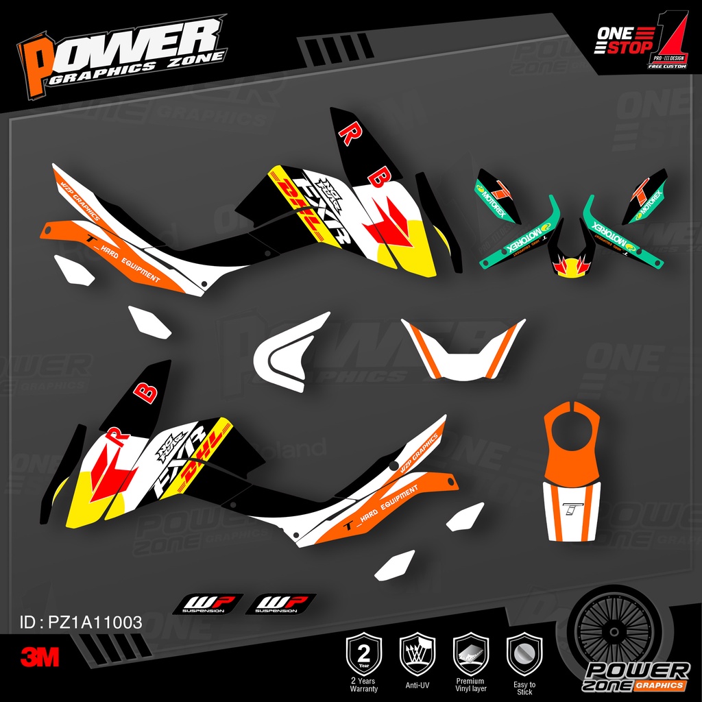 Powerzone Custom Team Graphics Backgrounds Decals M Stickers Kit For