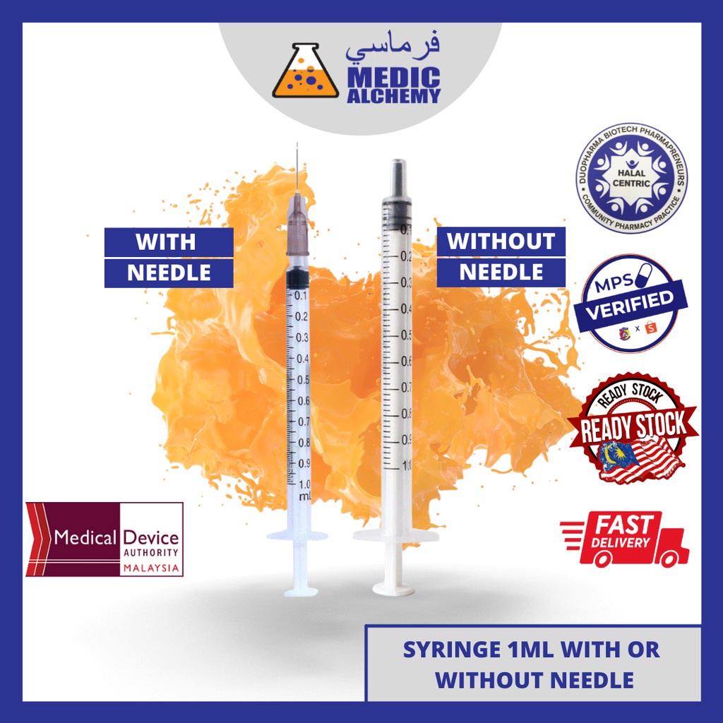 Disposable Syringe Ml Luer Slip With Or Without Needle Picagari